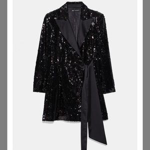 zara sequin jacket